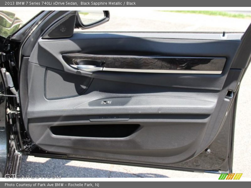 Black Sapphire Metallic / Black 2013 BMW 7 Series 740Li xDrive Sedan