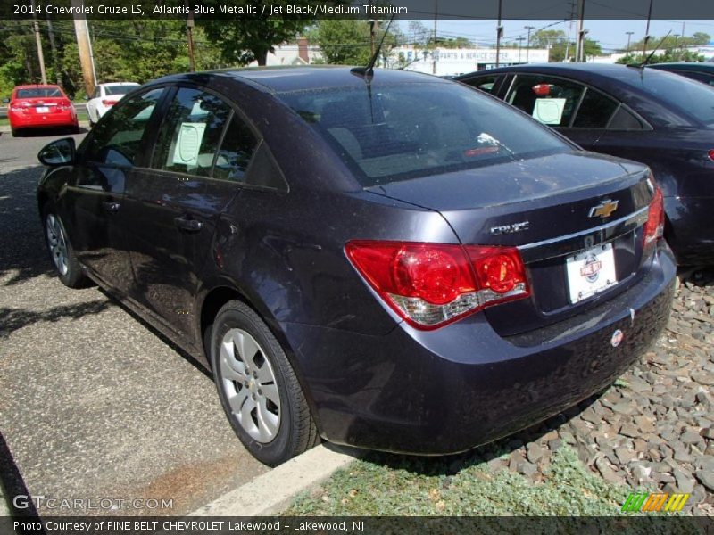 Atlantis Blue Metallic / Jet Black/Medium Titanium 2014 Chevrolet Cruze LS