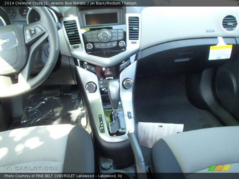 Atlantis Blue Metallic / Jet Black/Medium Titanium 2014 Chevrolet Cruze LS