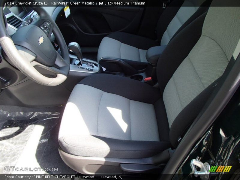 Rainforest Green Metallic / Jet Black/Medium Titanium 2014 Chevrolet Cruze LS