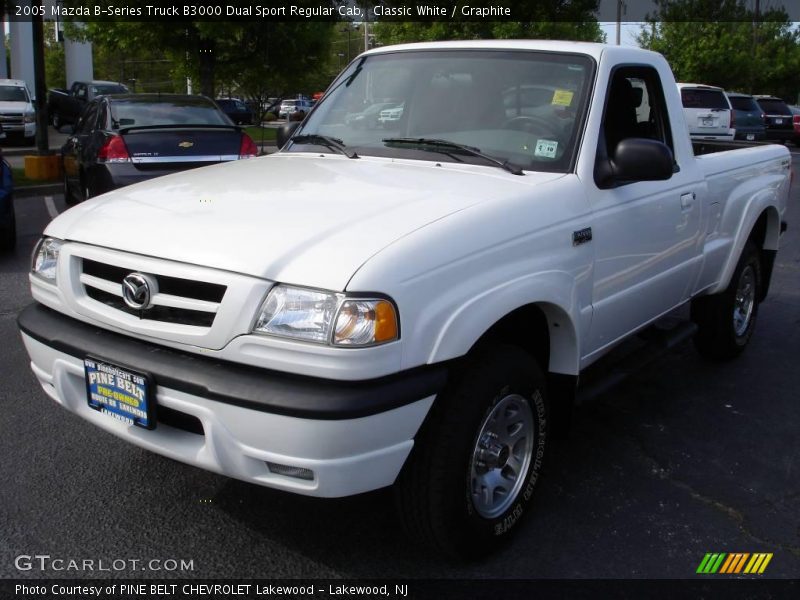 Classic White / Graphite 2005 Mazda B-Series Truck B3000 Dual Sport Regular Cab