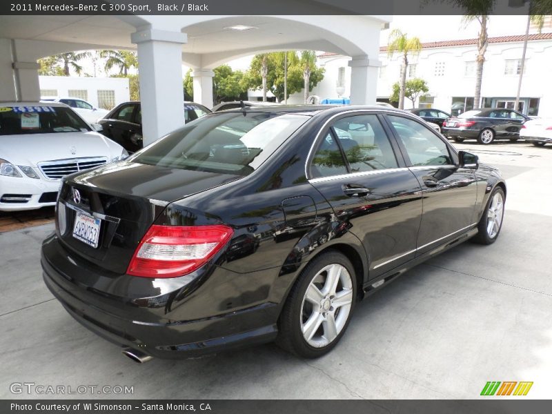 Black / Black 2011 Mercedes-Benz C 300 Sport