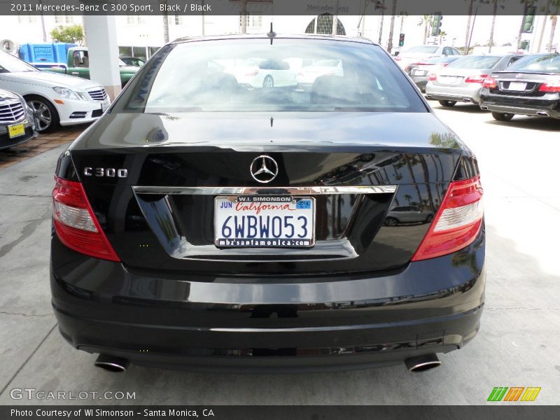 Black / Black 2011 Mercedes-Benz C 300 Sport