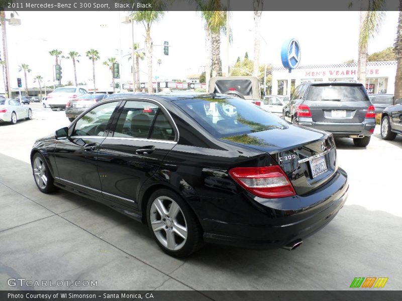 Black / Black 2011 Mercedes-Benz C 300 Sport