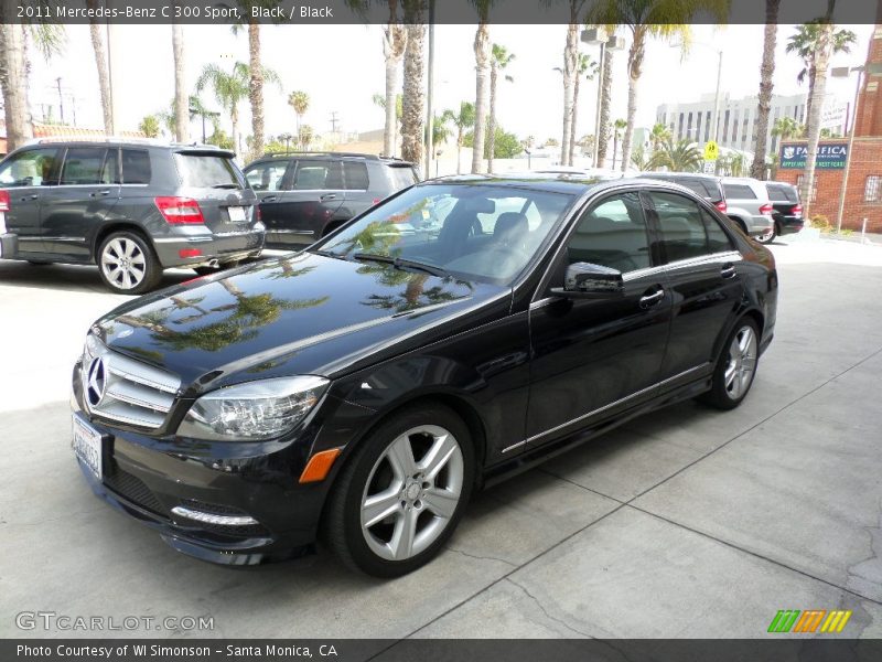 Black / Black 2011 Mercedes-Benz C 300 Sport