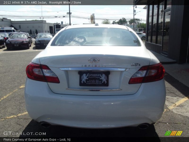 Moonlight White / Stone 2012 Infiniti M 37x AWD Sedan