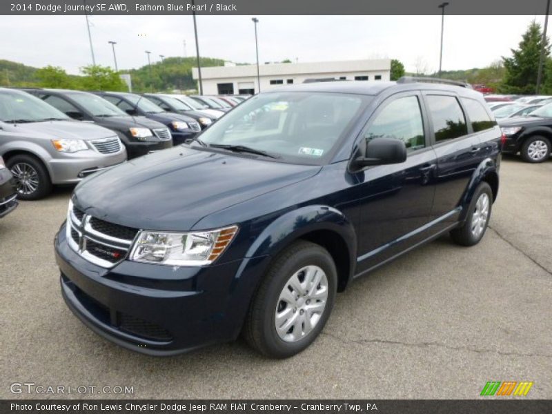 Fathom Blue Pearl / Black 2014 Dodge Journey SE AWD