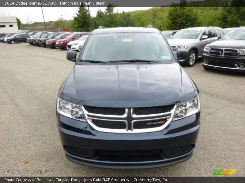 Fathom Blue Pearl / Black 2014 Dodge Journey SE AWD