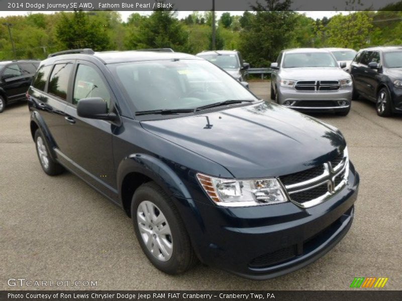 Fathom Blue Pearl / Black 2014 Dodge Journey SE AWD