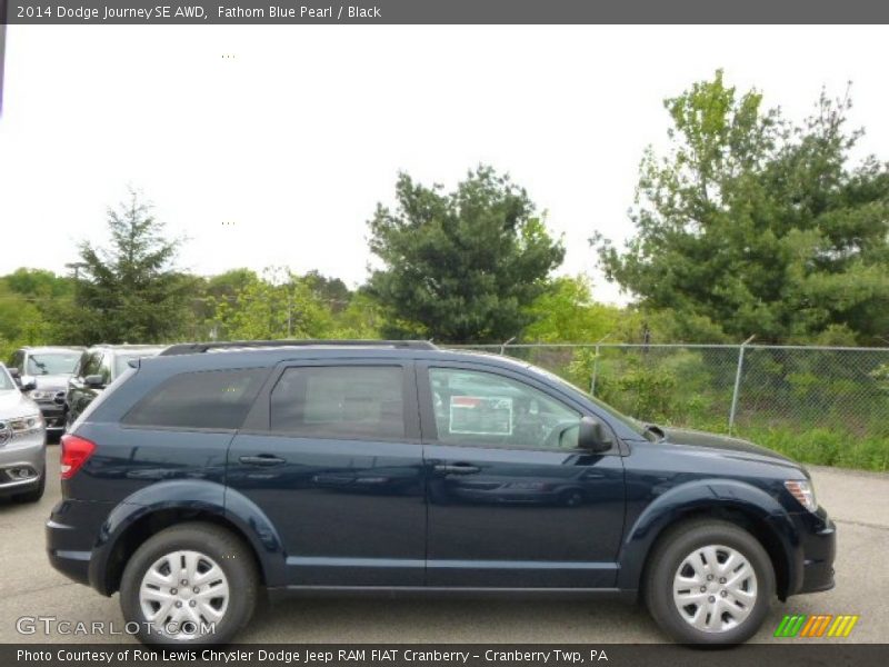 Fathom Blue Pearl / Black 2014 Dodge Journey SE AWD