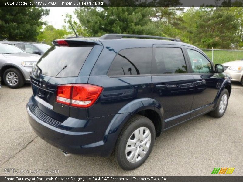 Fathom Blue Pearl / Black 2014 Dodge Journey SE AWD