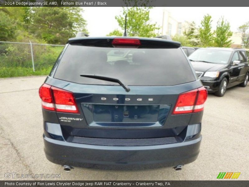 Fathom Blue Pearl / Black 2014 Dodge Journey SE AWD