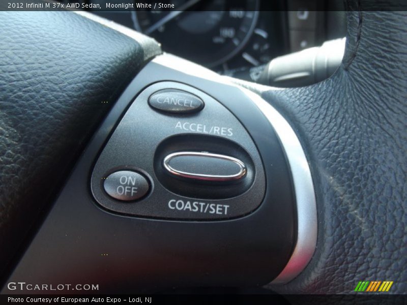 Moonlight White / Stone 2012 Infiniti M 37x AWD Sedan