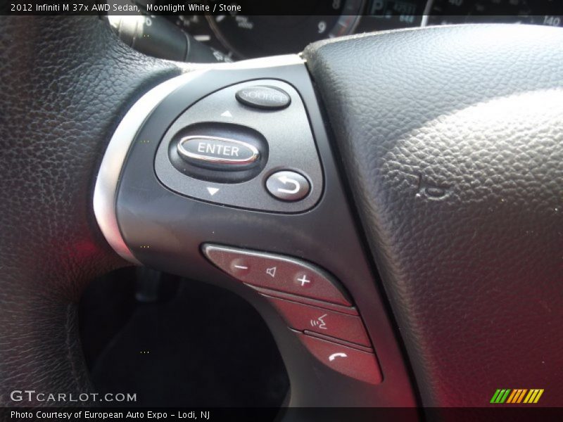 Moonlight White / Stone 2012 Infiniti M 37x AWD Sedan