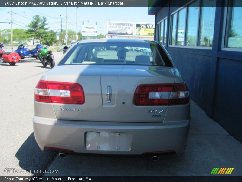 Silver Birch Metallic / Dark Charcoal 2007 Lincoln MKZ AWD Sedan
