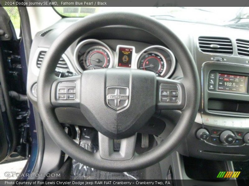 Fathom Blue Pearl / Black 2014 Dodge Journey SE AWD
