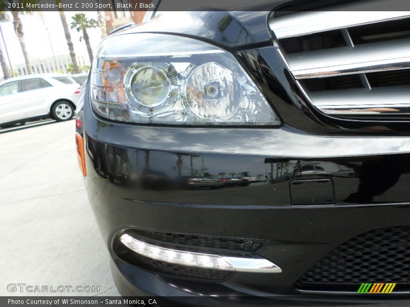 Black / Black 2011 Mercedes-Benz C 300 Sport
