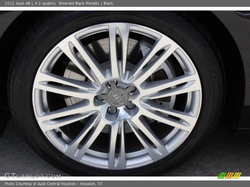 Emerald Black Metallic / Black 2012 Audi A8 L 4.2 quattro