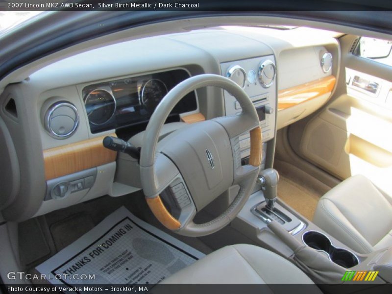 Silver Birch Metallic / Dark Charcoal 2007 Lincoln MKZ AWD Sedan