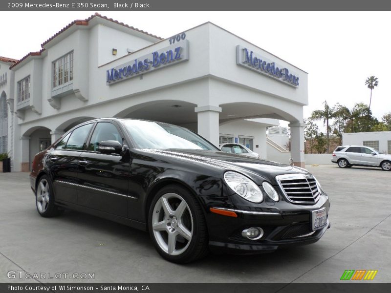 Black / Black 2009 Mercedes-Benz E 350 Sedan