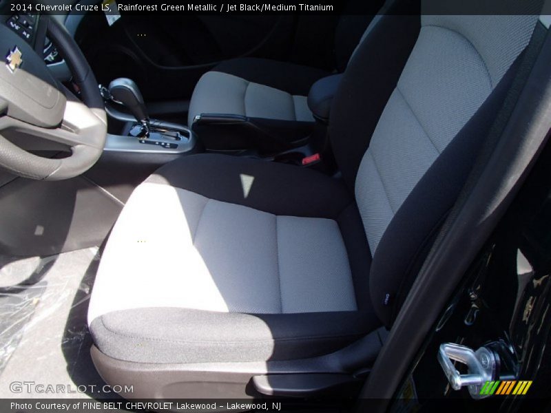 Rainforest Green Metallic / Jet Black/Medium Titanium 2014 Chevrolet Cruze LS