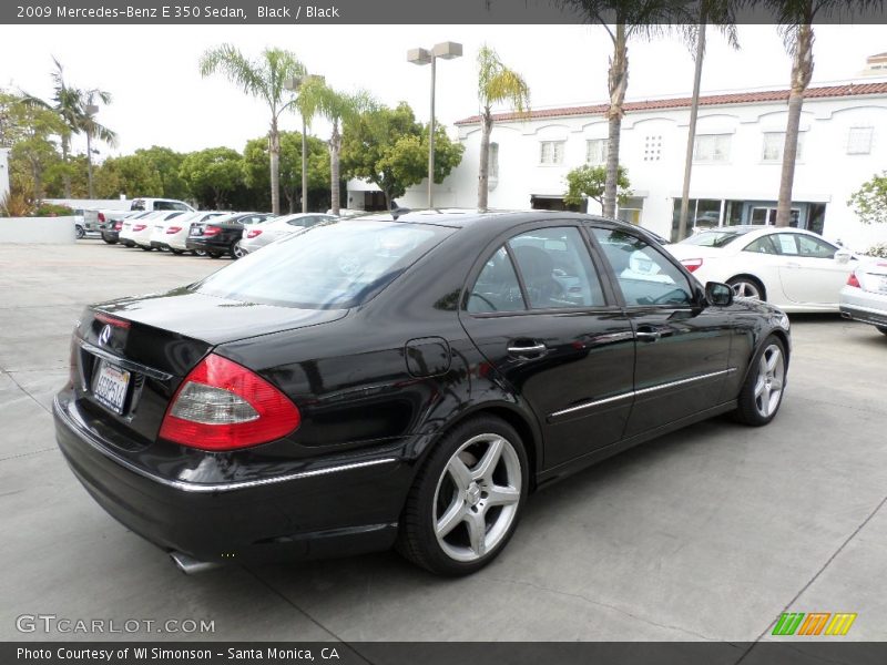 Black / Black 2009 Mercedes-Benz E 350 Sedan
