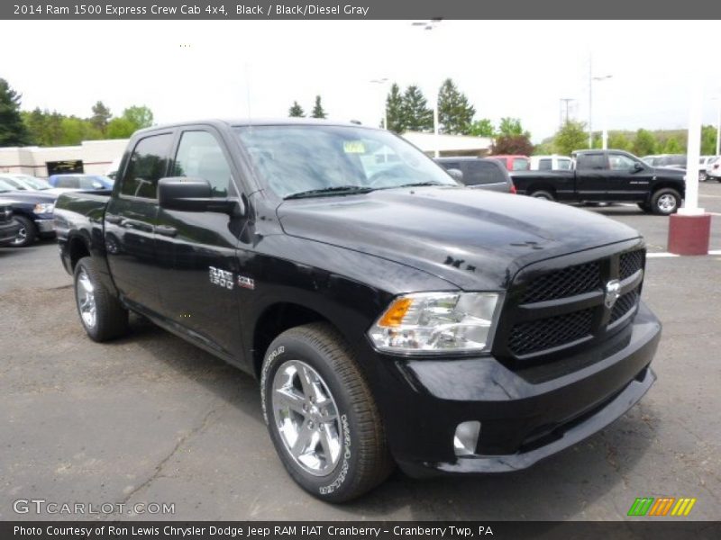 Black / Black/Diesel Gray 2014 Ram 1500 Express Crew Cab 4x4