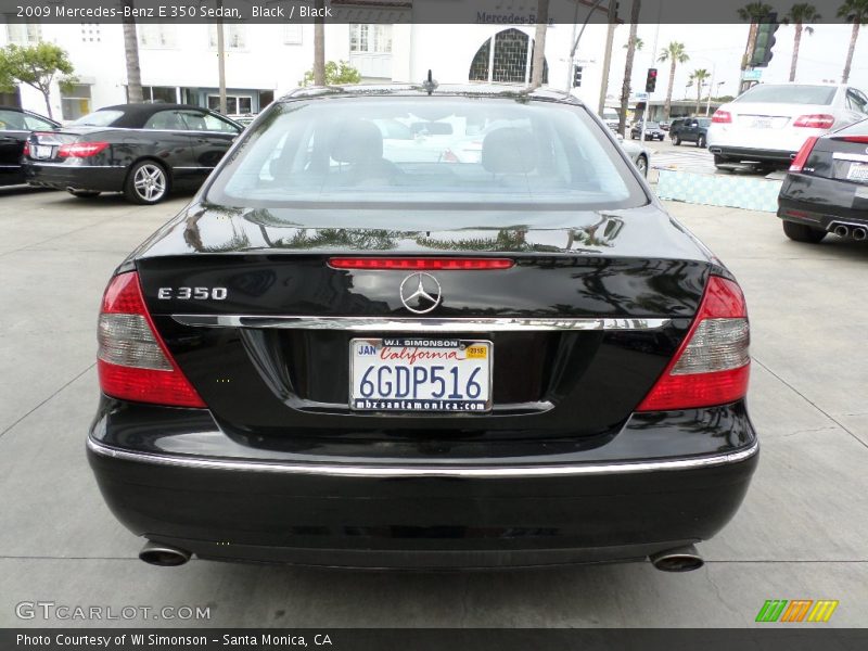 Black / Black 2009 Mercedes-Benz E 350 Sedan
