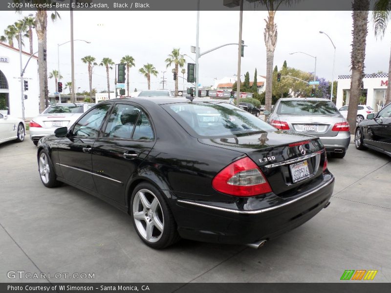 Black / Black 2009 Mercedes-Benz E 350 Sedan