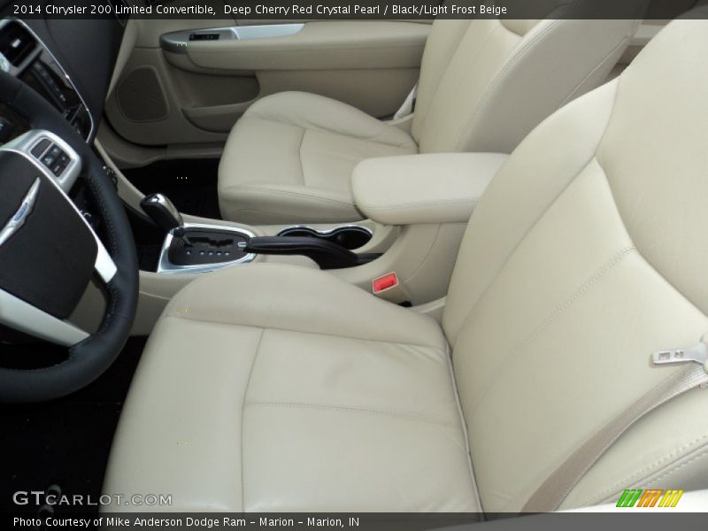Deep Cherry Red Crystal Pearl / Black/Light Frost Beige 2014 Chrysler 200 Limited Convertible