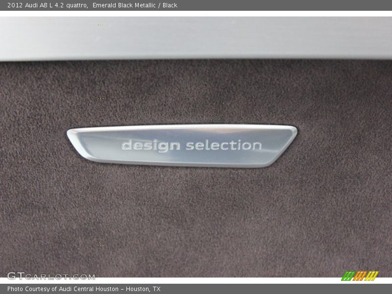 Emerald Black Metallic / Black 2012 Audi A8 L 4.2 quattro
