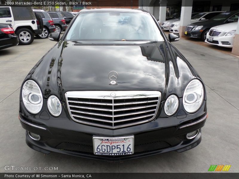 Black / Black 2009 Mercedes-Benz E 350 Sedan