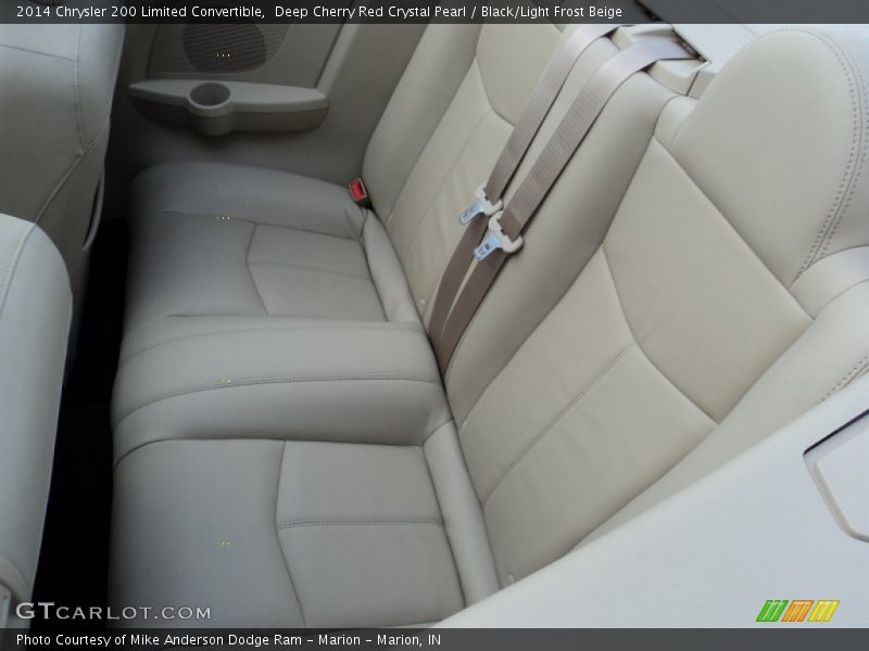 Deep Cherry Red Crystal Pearl / Black/Light Frost Beige 2014 Chrysler 200 Limited Convertible