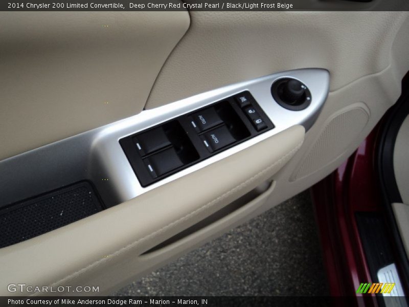 Deep Cherry Red Crystal Pearl / Black/Light Frost Beige 2014 Chrysler 200 Limited Convertible