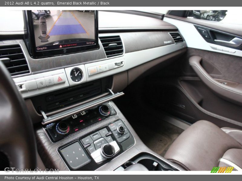 Emerald Black Metallic / Black 2012 Audi A8 L 4.2 quattro