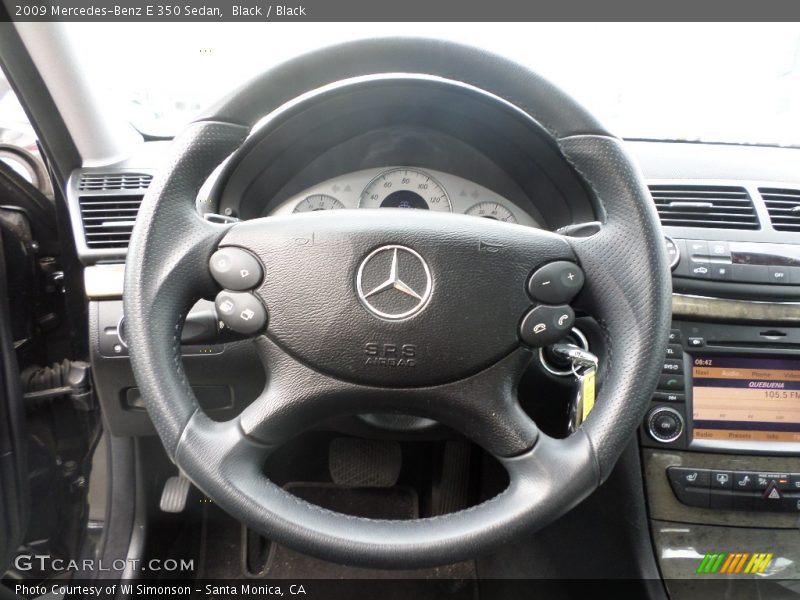 Black / Black 2009 Mercedes-Benz E 350 Sedan