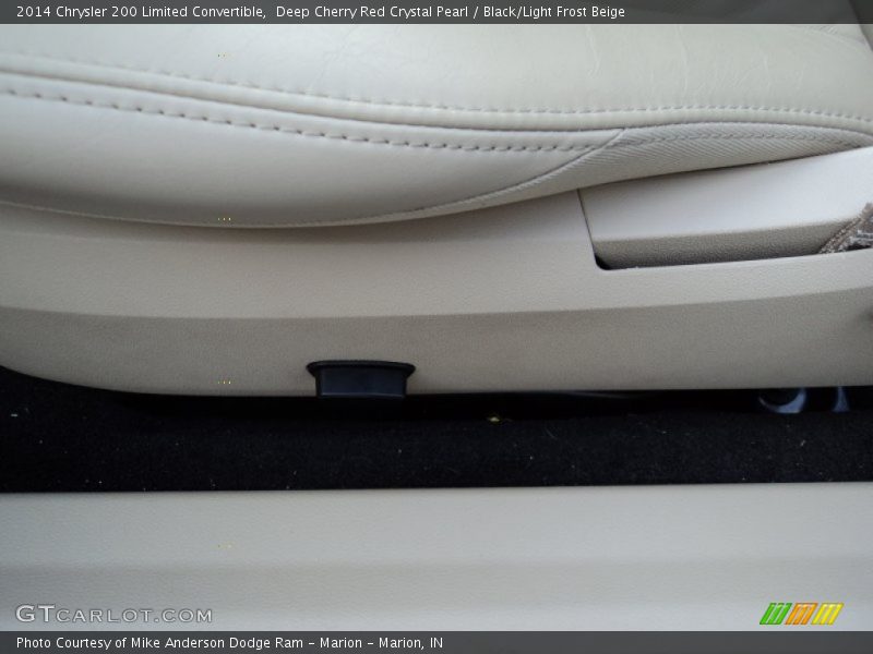 Deep Cherry Red Crystal Pearl / Black/Light Frost Beige 2014 Chrysler 200 Limited Convertible