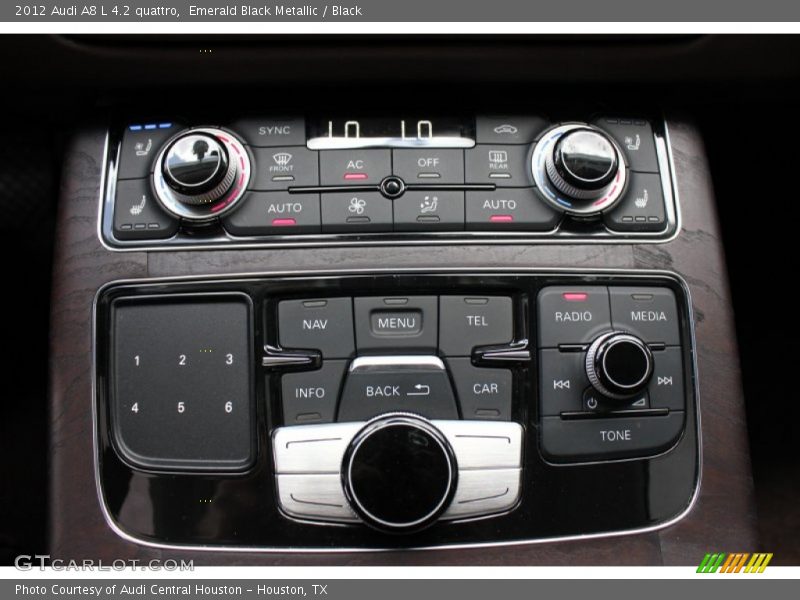 Emerald Black Metallic / Black 2012 Audi A8 L 4.2 quattro