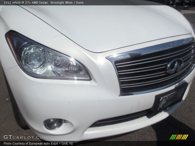 Moonlight White / Stone 2012 Infiniti M 37x AWD Sedan