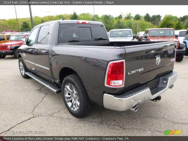 Granite Crystal Metallic / Black 2014 Ram 1500 Laramie Limited Crew Cab 4x4