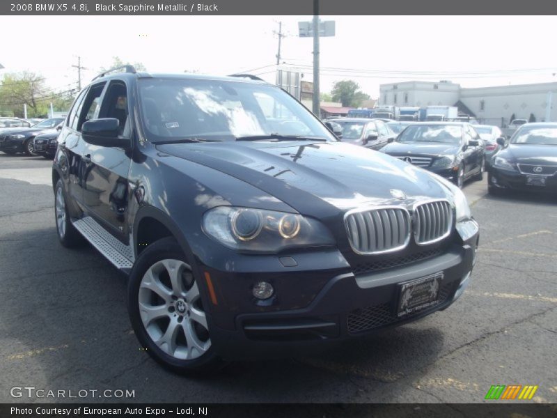 Black Sapphire Metallic / Black 2008 BMW X5 4.8i