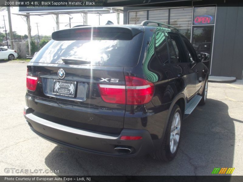 Black Sapphire Metallic / Black 2008 BMW X5 4.8i