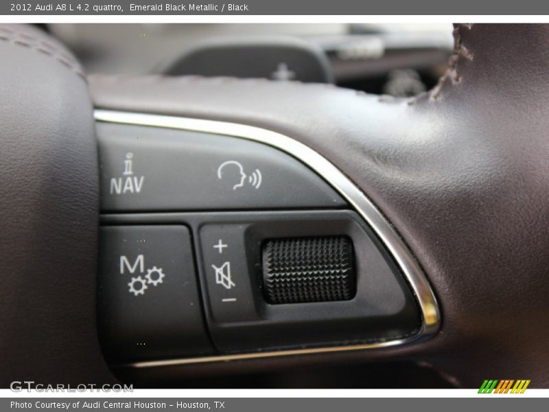 Emerald Black Metallic / Black 2012 Audi A8 L 4.2 quattro