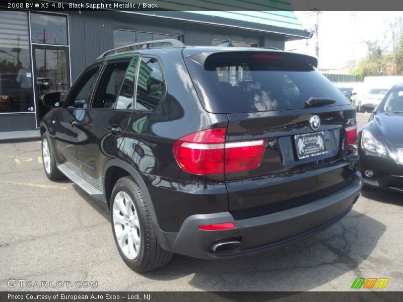 Black Sapphire Metallic / Black 2008 BMW X5 4.8i