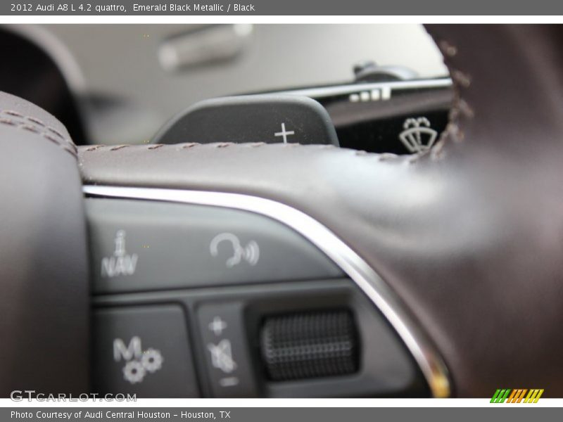 Emerald Black Metallic / Black 2012 Audi A8 L 4.2 quattro