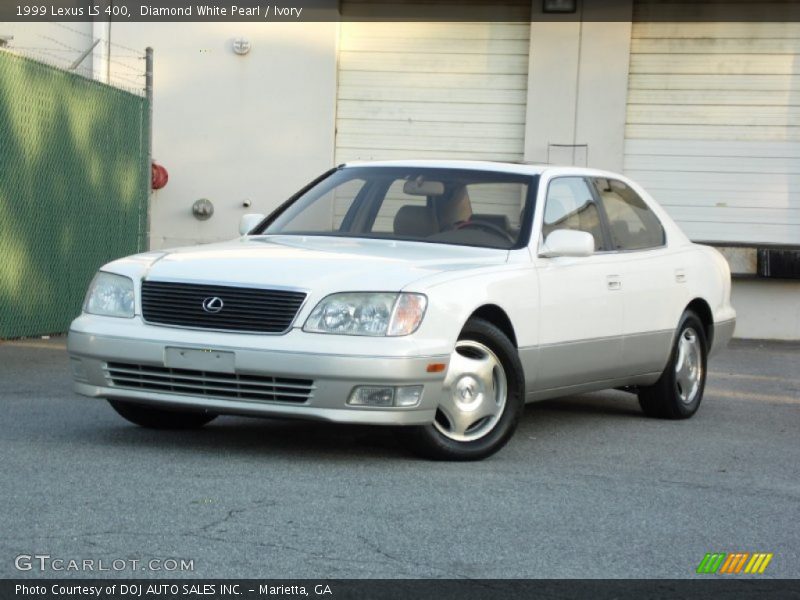 Diamond White Pearl / Ivory 1999 Lexus LS 400