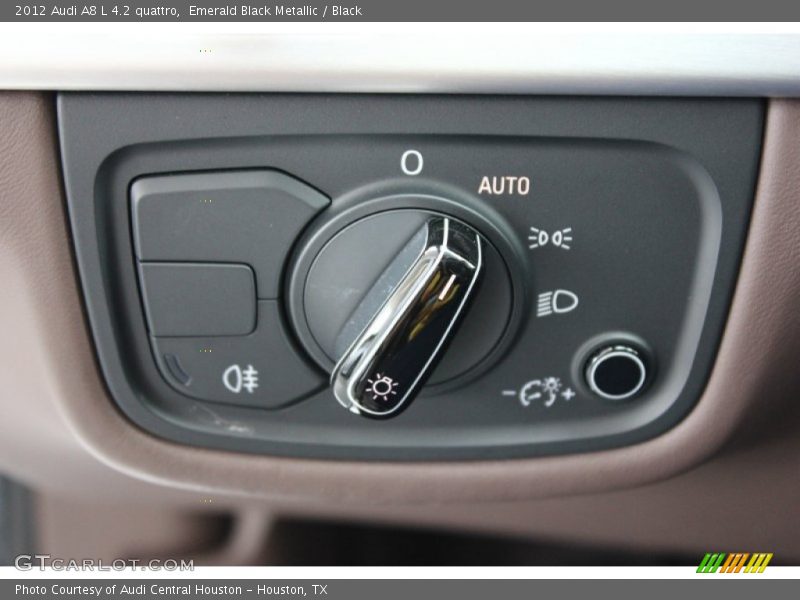 Emerald Black Metallic / Black 2012 Audi A8 L 4.2 quattro