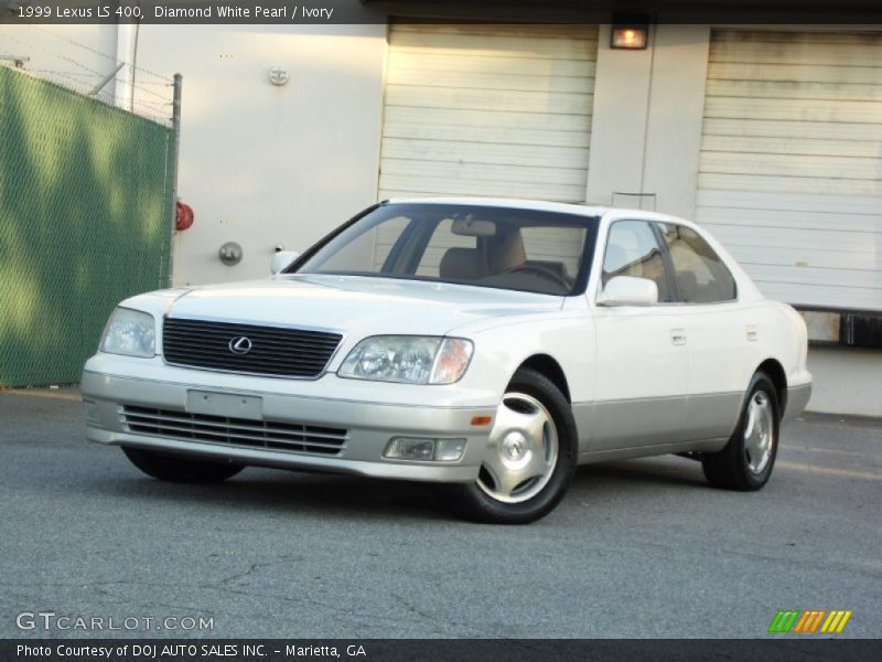 Diamond White Pearl / Ivory 1999 Lexus LS 400