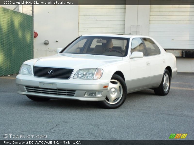 Diamond White Pearl / Ivory 1999 Lexus LS 400