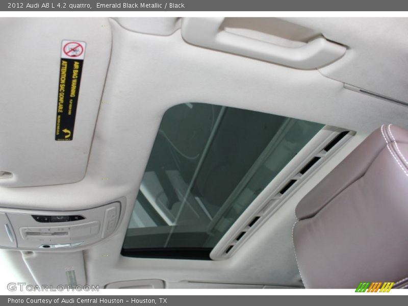 Emerald Black Metallic / Black 2012 Audi A8 L 4.2 quattro